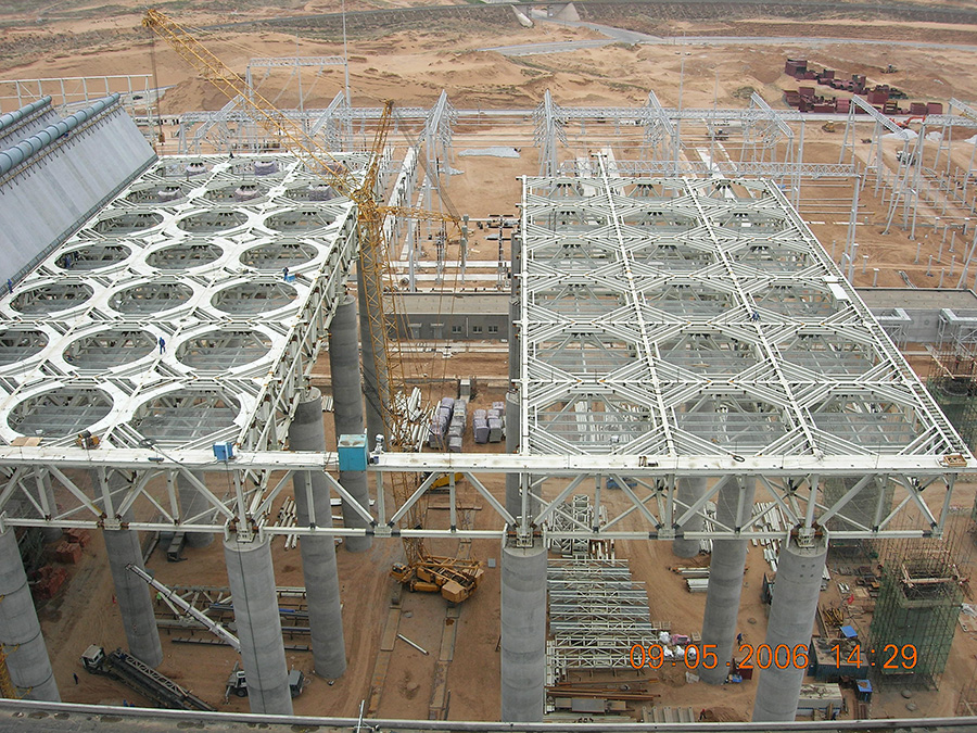 國華錦界電廠2×600MW空冷鋼結構